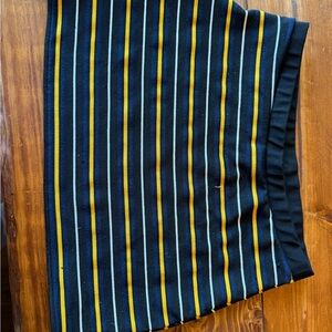 Striped Black and Yellow Women's mini Skirt H&M